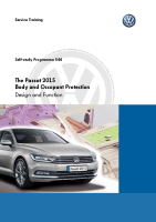 VW - SSP 544_The Passat 2015 - Body and Occupant Protection - Self Study Programme 